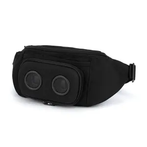 Super Real Fannypack with Speakers, Rechargeable for iPhone & Android, Wireless Audio for Parties/Raves/Beach/Boats partybox