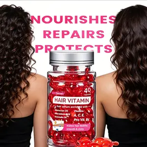Hair Care Essential Oil Capsules, 2 Bottle Value Set, Moroccan Hair Care, Rich in Nutrient Vitamins, Moisturizes Dry Hair, Improves Shine and Smoothness, Nourishing, Haircare, Moisturizing