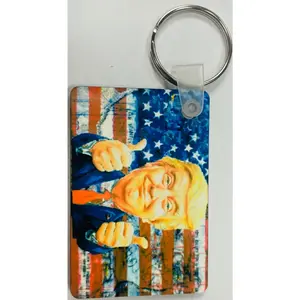 Cartoon Trump Key Chain