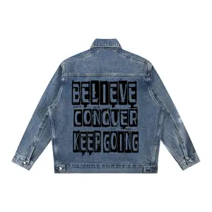 BCK signature Zip Up Denim Jacket