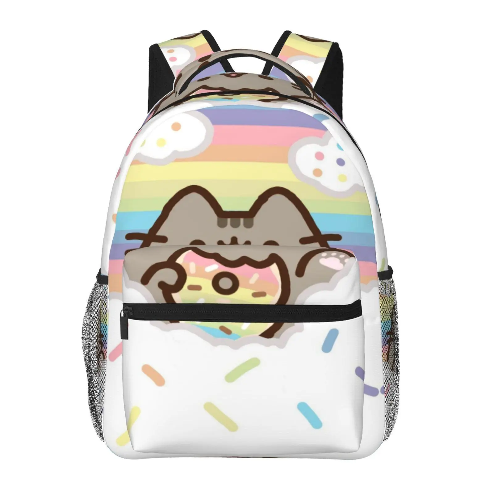 Kids’ Pusheen backpacks for school—large-capacity all-over print Pusheen laptop daypacks for daily campus use; durable, lightweight Pusheen school bags for teens and students