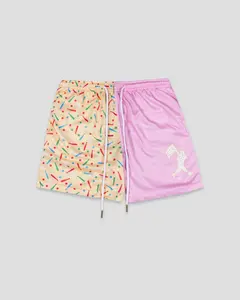 Batter Up Bakery Confetti Cupcake Diamond Air Mesh Shorts - Youth