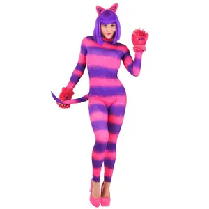 Women's Sexy Cheshire Cat Bodysuit