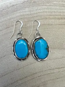 Ernest Hawthorne Turquoise & Sterling Silver Earrings