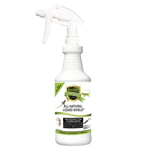 Natural Armor Lizard & Gecko Repellent Spray - Powerful Peppermint Formulation Repels All Types of Lizards & Geckos and Works Better Than Ultrasonic Gimmicks –  fl oz - Quart Ready to Use