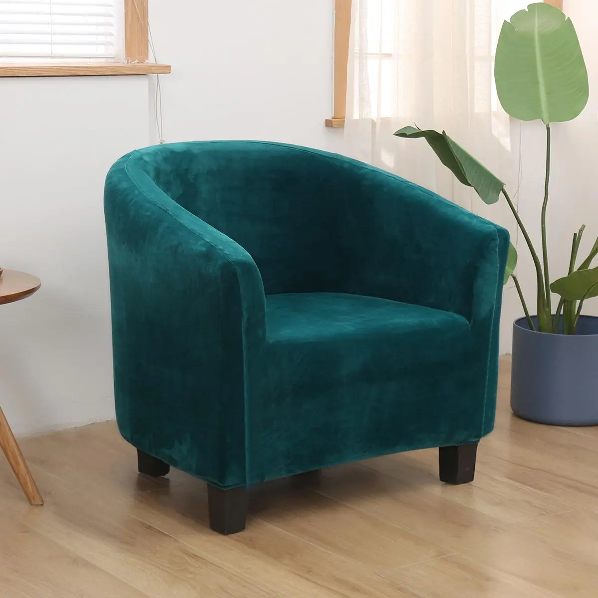 Solid Color Sofa Cover, 1 Count High Elasticity Club Armchair Sofa Cover, Stretch Sofa Cover, Stretchable Sofa Cover, Elastic Sofa Slipcover, Washable Sofa Protector, Furniture Protector for Home Living Room, Sofa Couch Protector, Sofa Couch Covers