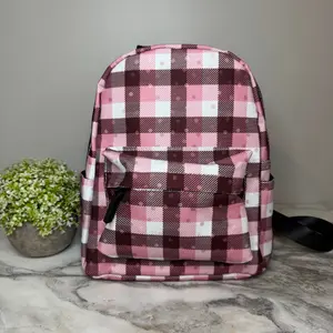 Mini Backpack - Valentine’s Day Pink Plaid