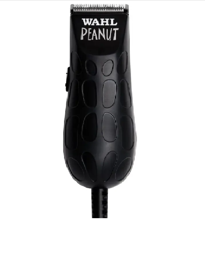 Wahl Professional Black Peanut Trimmer, Corded | Powerful Rotary Motor, Lightweight Design, Detachable Snap-On Blade, Includes 4 Trimming Guides