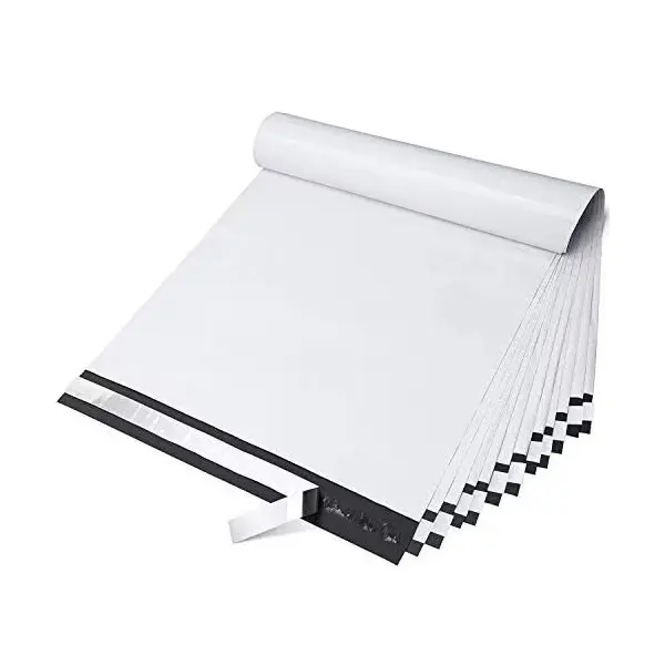 White Poly Mailer Bags 100 Pack, matte white shipping bags, self sealing mailing envelopes, small business mailers, boutique packaging bags, ecommerce shipping supplies, waterproof poly mailers, lightweight parcel bags, poly mailer bags, mailing envelopes