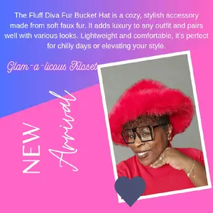 Diva Fluff Fur Bucket Hat - Cozy Stylish Accessory Made from Soft Faux Fur Lightweight Comfortable for Chilly Days