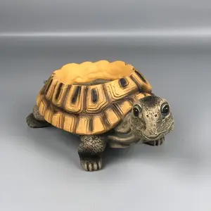 1 piece Creative Turtle Resin Pot Vintage Design Nature Style Indoor Outdoor Garden Decor Balcony Patio Garden Turtle Shape Planter Resin Flower Pot