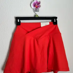 Joy Lab Red Athletic Skort XS Women's Activewear Stretch Pull On Short Solid