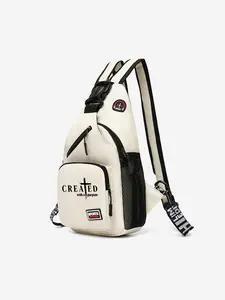 Created Crossbody Bag for Men, Large Capacity Satchel with Print Design, Fashionable Shoulder Bag for Outdoor Activities, Lightweight Shoulder Bag, Trendy Sports Bag