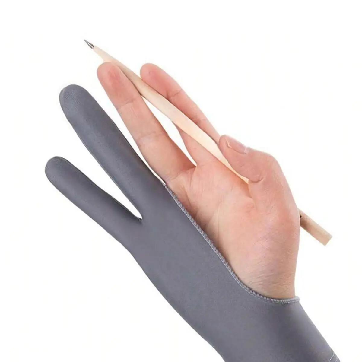 Anti Smudge Drawing Gloves, Two-finger Anti Touch Drawing Gloves, Drawing Tablet and Screen Board Protector Gloves, Creative Art Drawing & Art Supplies