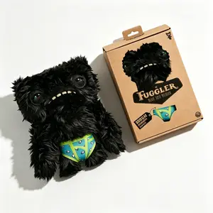 New Fuggler Big Teeth Monster Plush Toy, Ugly-Cute Quirky Doll Design, Soft Stuffed Figure with Iconic Big Teeth for Casual Entertainment and Collection