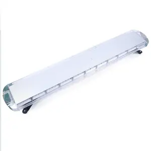 Emergency Strobe Light 51" 96 LED Bar Traffic Advisor Response Amber-White 12V