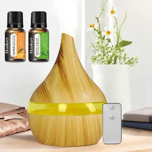 Hankey 300ml Quiet USB Humidifier with Night Light Remote Control for Desk Nursery Car Travel Essential Oil Diffuser