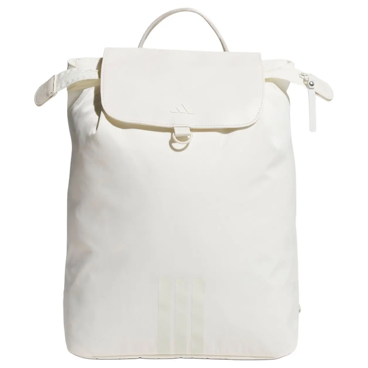 Women's Adidas Lite Lightweight Travel Backpack, 11.5L Polyester Twill Backpack in White and Brown, Lightweight Backpack