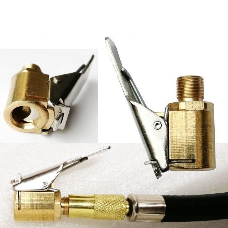 Brass Locking Air Chuck with Clip-on Locking Design, 8mm Top Thread Auto Inflator Hose Nozzle, Leak-proof Connection, Built-in On/Off Switch Valve, Universal Fit for Cars - Practical Balloon Pump Connector & Men's Gift Favor-MM1, Light Trucks, Personal Ve