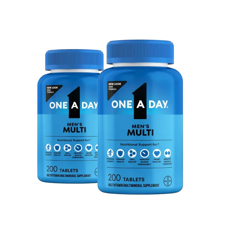 One A Day Men's Multivitamin Daily Health Support 200ct - 2 Pack