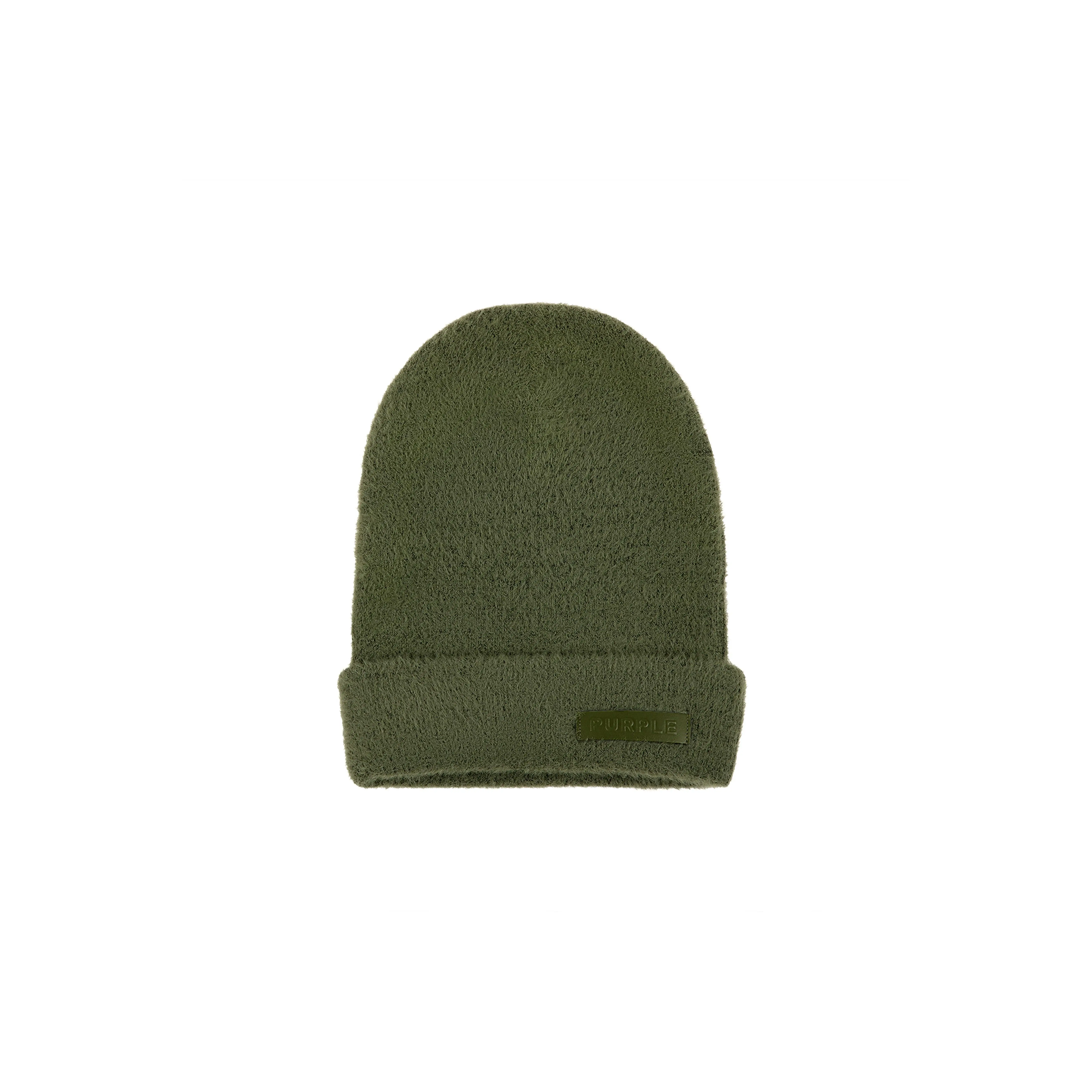 Mohair Purple Brand Beanie