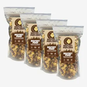 4-Pack Single Flavor Gourmet Flavored Popcorn - Bigfoot Popcorn