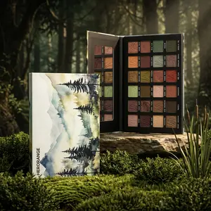All-in-One 24 Shade Eyeshadow Palette with Brush Set - Warm Rose Brown Neutral Nude Matte & Shimmer Highly Pigmented Long Lasting Eye Shadow, Hypoallergenic for Day to Night Makeup！,summervibes Cosmetic