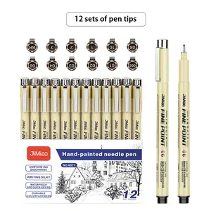 Waterproof Sketching Pen Set, Ideal for Art & Office Use, Durable Ink Pens for Quick Drawing, Perfect for Artists & Professionals