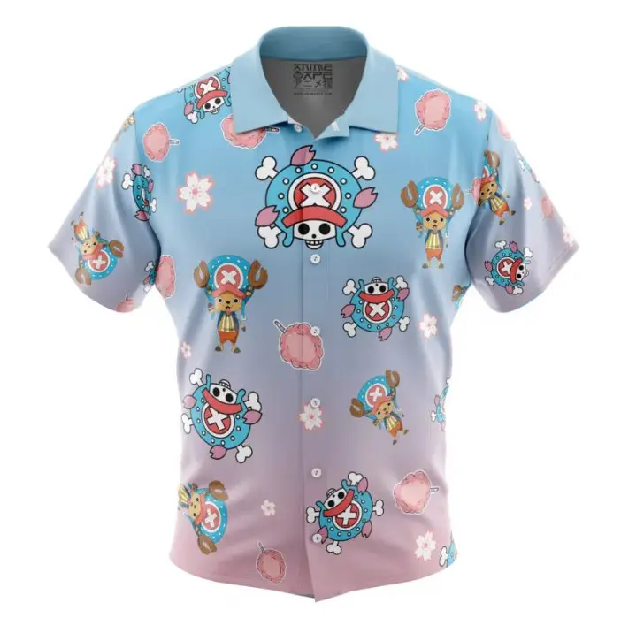 Chopper Pattern  Hawaiian Shirt | Cool Summer Anime Vibes for Men & Fans