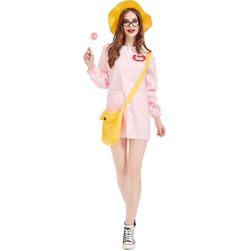 Nursery Teacher Halloween Cosplay Costume Fabric Womenswear