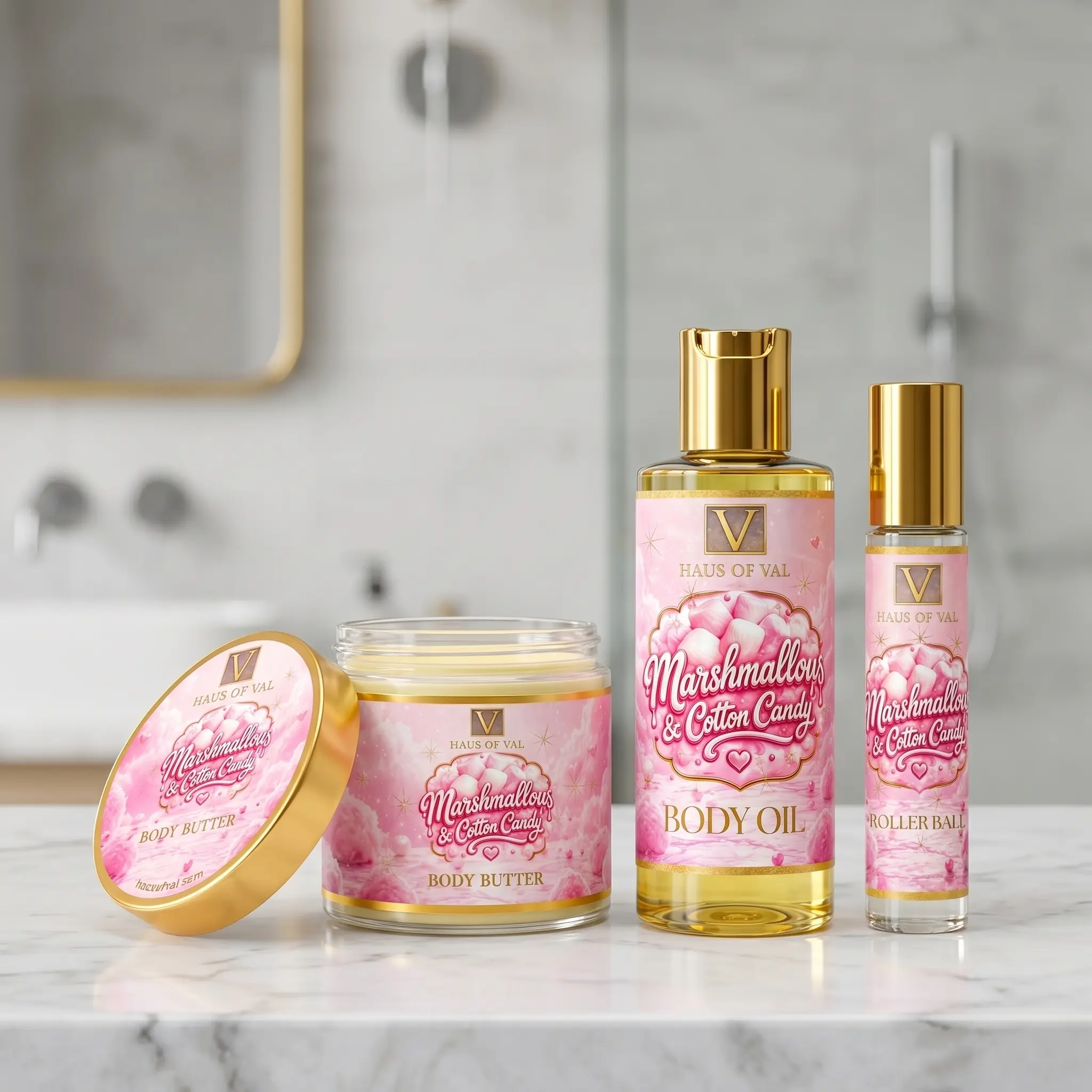 Marshmallow & Cotton Candy Travel Coco Shea Sample Kit