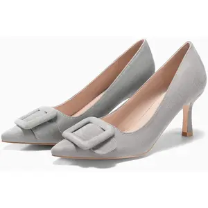 Coutgo Womens Closed Pointed Toe Pumps Stiletto High Heels Wedding Party Dress Shoes