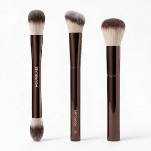 Hourglass 3-Piece Luxury Makeup Brush Bundle Dual-End Blender ContourVegan Synthetic Professional Quality
