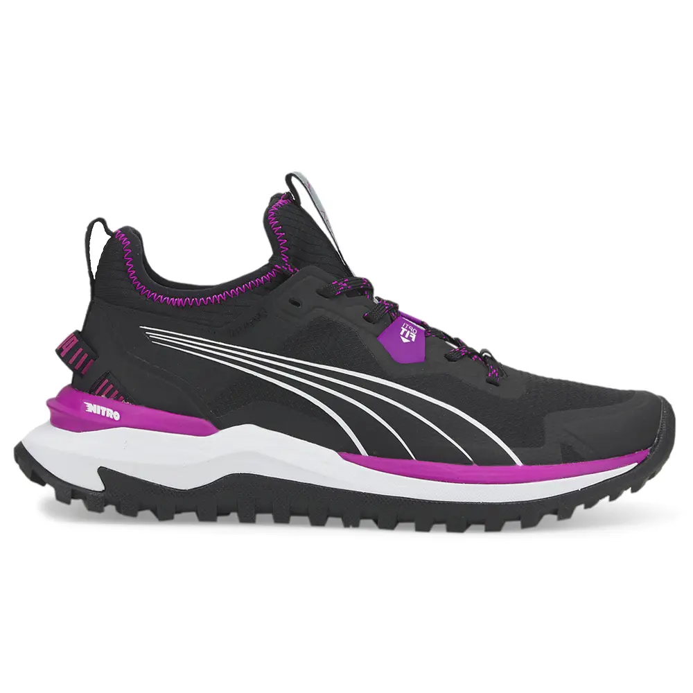 PUMA Womens Voyage Nitro Trail Running Sneakers Shoes - Black, Purple PUMA Womens Voyage Nitro Trail Running Sneakers Shoes - Black, Purple