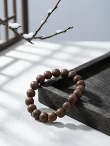OrientalMind Ancient Law Incense Beads Bracelet - Oriental Spring Snow Themed, Daily Fashion Accessory for Wealth Attraction, Evil Warding