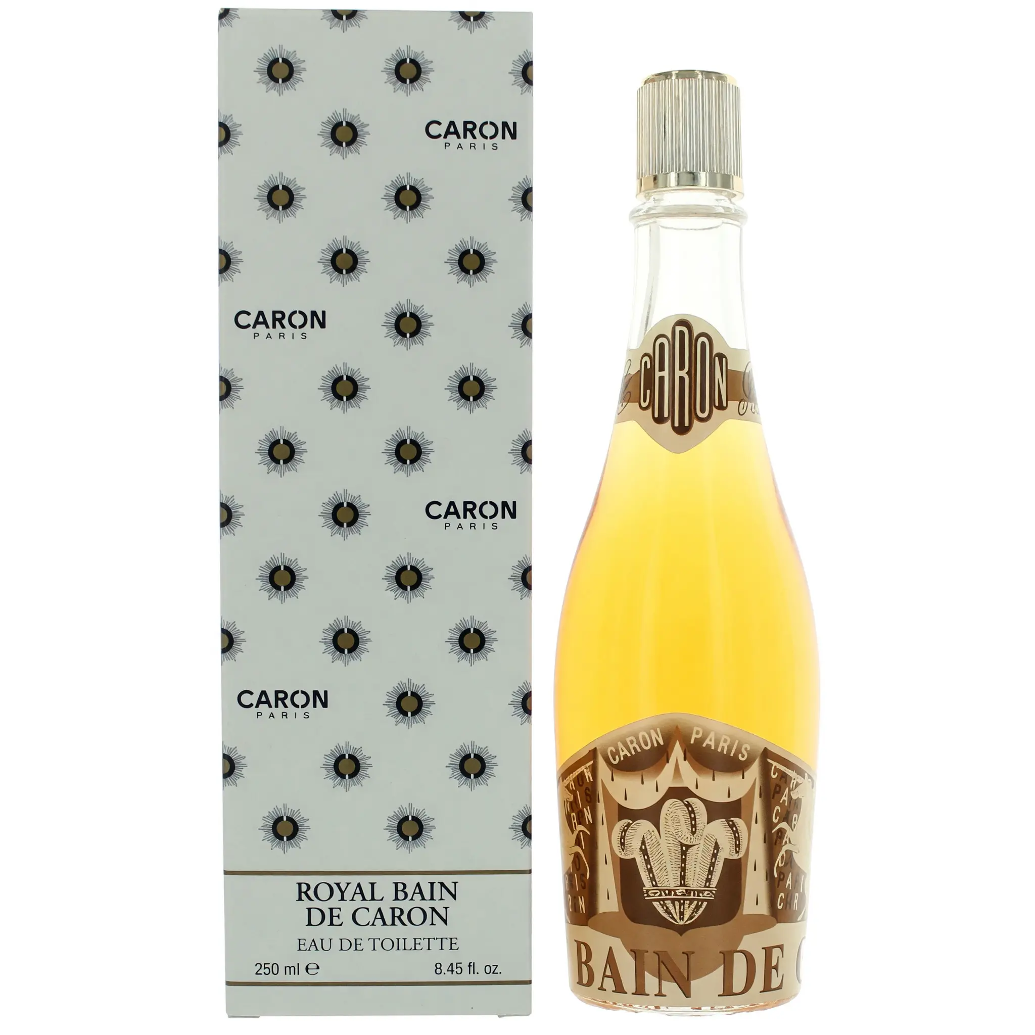 Royal Bain de Caron by Caron - 8.4 oz Fresh Eau de Toilette (EDT) Splash Unisex Fragrance, Introduced in 1941 with Musk Notes