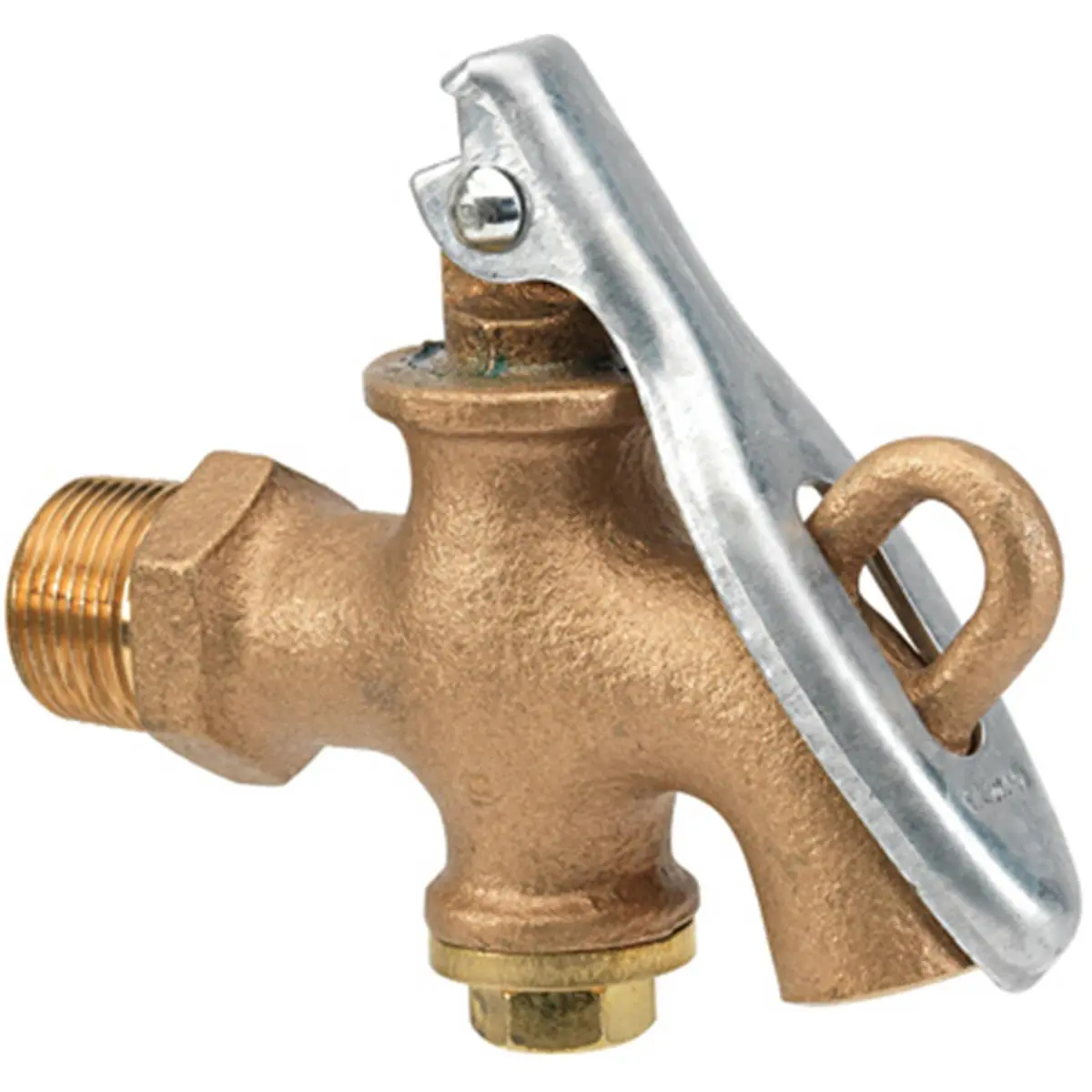 Homewerks VDBBRZL4B 0.75 in. Bronze Drum & Barrel Faucet with ANSI Threads, Drum Shape, Lock Handle, Quarter Turn