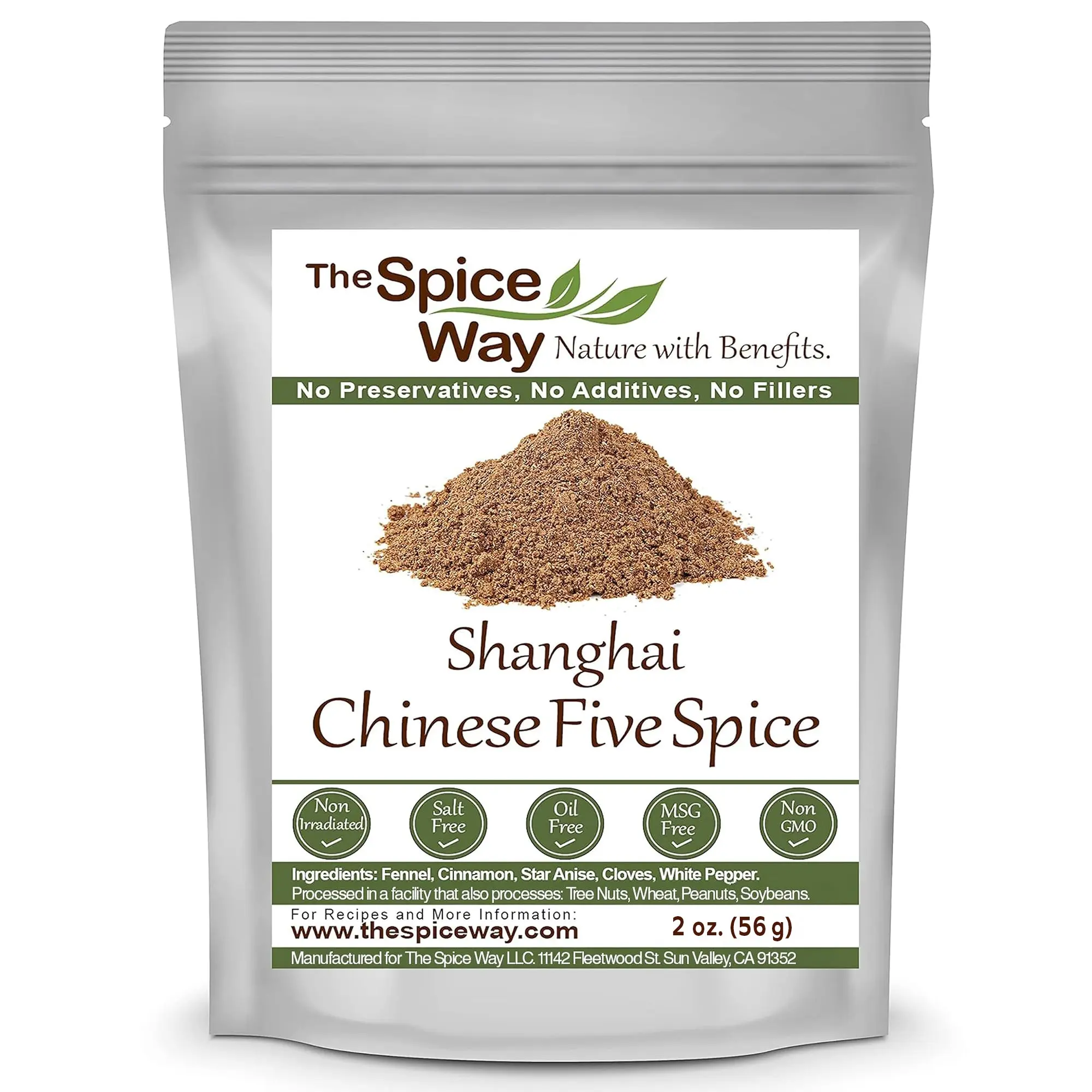 The Spice Way Shanghai Chinese Five Spice Seasoning - Traditional Blend for Meat & Rice