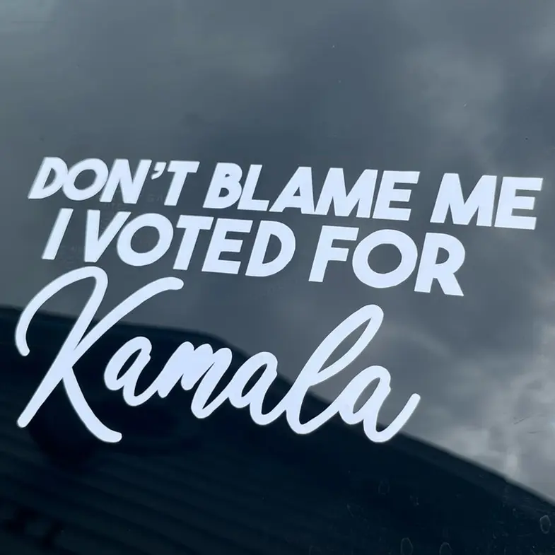Dont Blame Me Car Decal