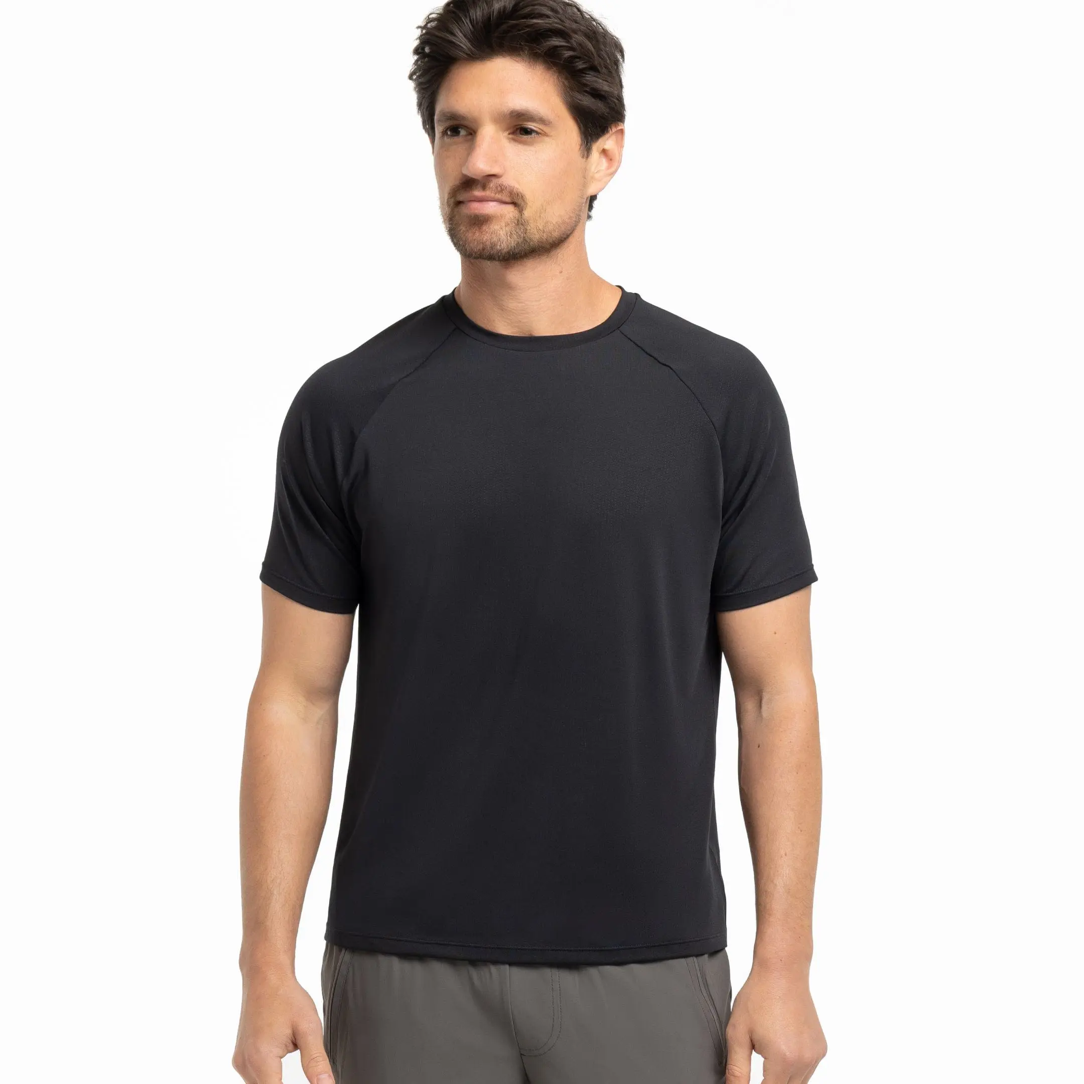 Black Hybrid Ultralight Tee