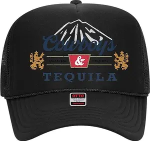 Denim and Tequila Trucker Hat – Western Beer Country Fashion for Men and Women