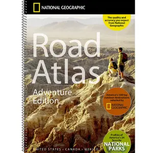 National Geographic Road Atlas 2026: Adventure Edition [United States, Canada, Mexico] Spiral-bound – July 11, 2025