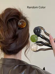 Women's U-Shaped Hair Clip, Elegant Plain Design, Durable & Versatile Accessory for Styling, Perfect for All Occasions