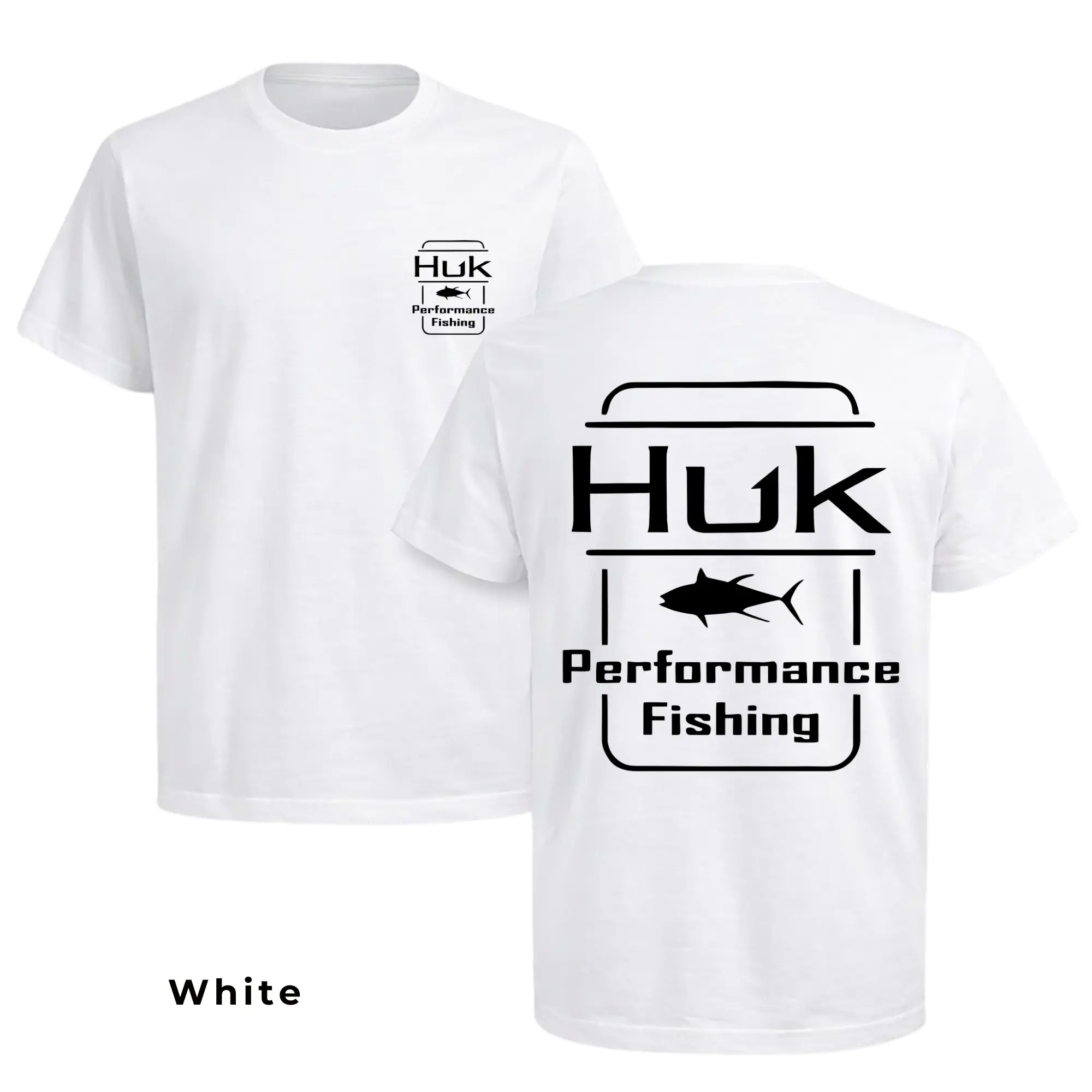 Huk Performance Fishing Shirt, Premium Outdoor Angler Tee, Soft Cotton Blend for Comfort, Perfect for Fishing Enthusiasts, Men's and Women's Fishing Apparel