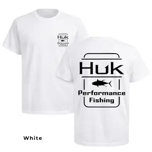 Huk Performance Fishing Shirt, Premium Outdoor Angler Tee, Soft Cotton Blend for Comfort, Perfect for Fishing Enthusiasts, Men's and Women's Fishing Apparel