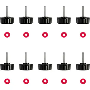 10 Pack Screws Nuts Caps Replacement Accessories for Fishing Spinning Reels Knob Power Handle Grip