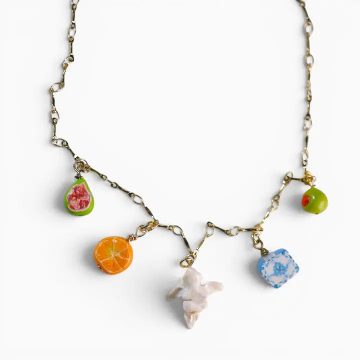 Italian Summer Handmade Charm Necklace
