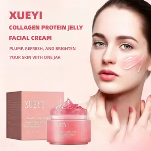 Crema de gelatina de colágeno Xueyi para piel grasa, fórmula sin aceite, hidratación profunda, antienvejecimiento, reparadora, iluminadora, refrescante, no pegajosa, 110ml hidratante y brillante Matte Skin Repair