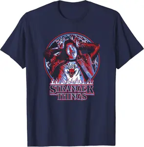 Stranger Things Eddie Munson American Colors Logo T-Shirt Unisex T-Shirt, Full Color