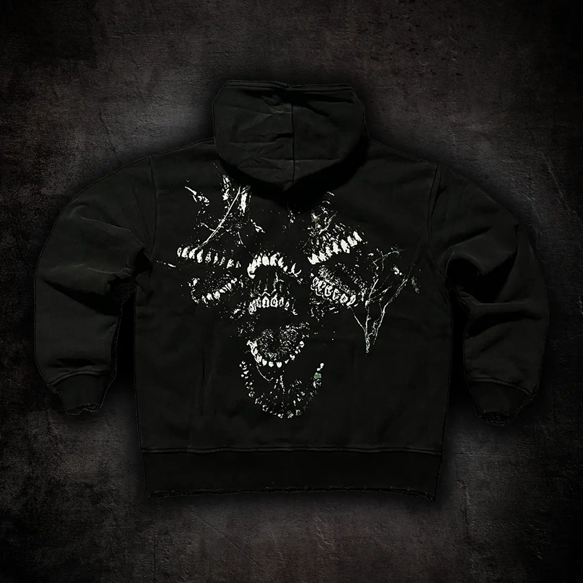 CYNICAL FULL ZIP - ATHLETIC MENSWEAR STREETWEAR VINTAGE FRENCH TERRY COTTON FULL ZIP HOODIE CASUAL GYM WORKOUT ZIPPER PULLOVER SWEATSHIRTS BAGGY LOOSE OVERSIZED TOP
